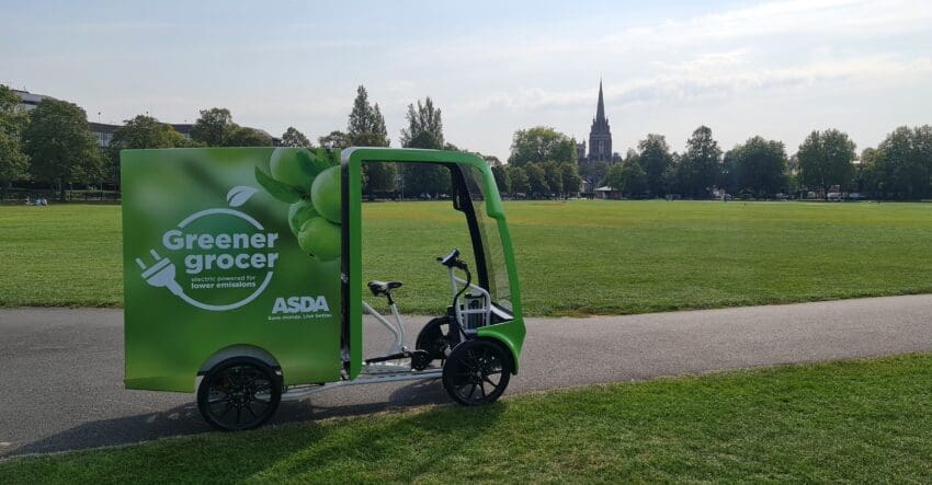 Asda test sustainable grocery deliveries with micro-mobility vehicles
