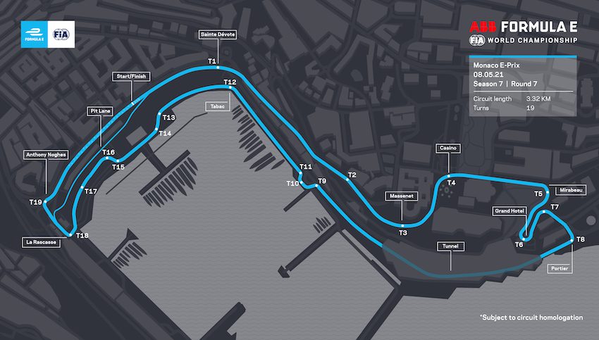 Formula E confirms new circuit layout for Monaco E-Prix