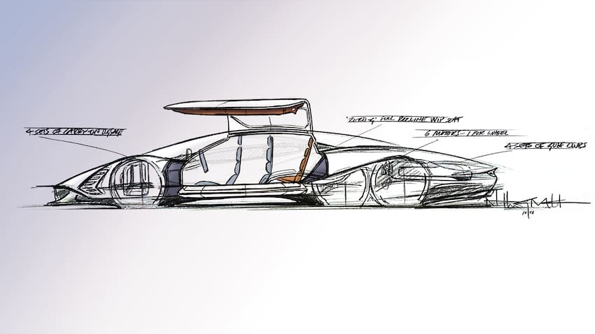 Hennessey six-wheel Hyper-GT EV