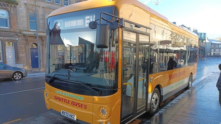 Mellor electric shuttle bus