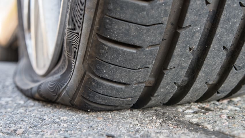 flat tyre