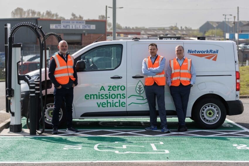 Network Rail Scotland has taken a major step towards electrifying its vehicle fleet with the installation of new chagrin hubs at two key depots.