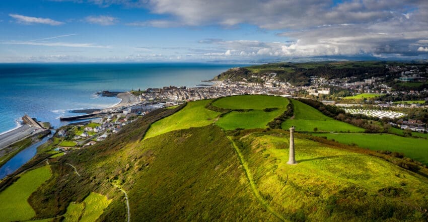 Aberystwyth, Ceredigion, West Wales, UK, popular tourist destination