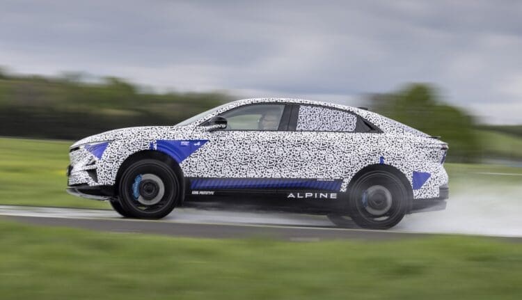 Alpine-A390-fastback-profile-during-testing