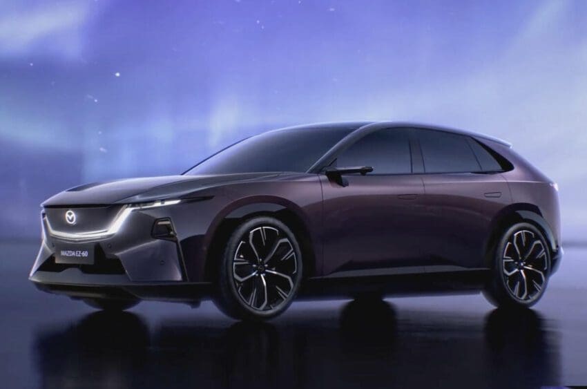 New Mazda EZ-60 EV squares up to Tesla Model Y