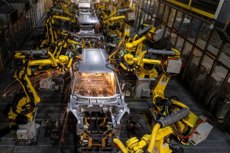 Kia EV4 under construction in Slovakia