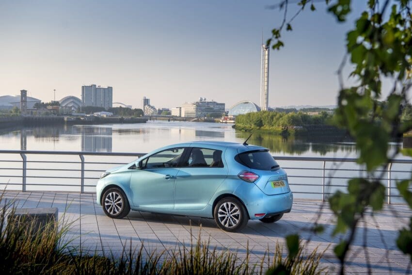 Used Renault Zoe rear profile