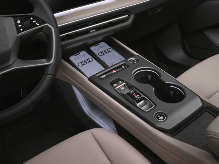 New Audi Q4 e-tron redesigned centre console