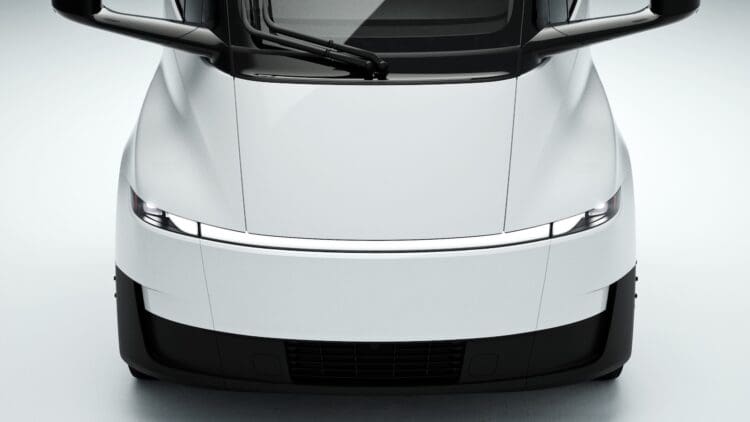 Tesla Semi lorry Model Y front end