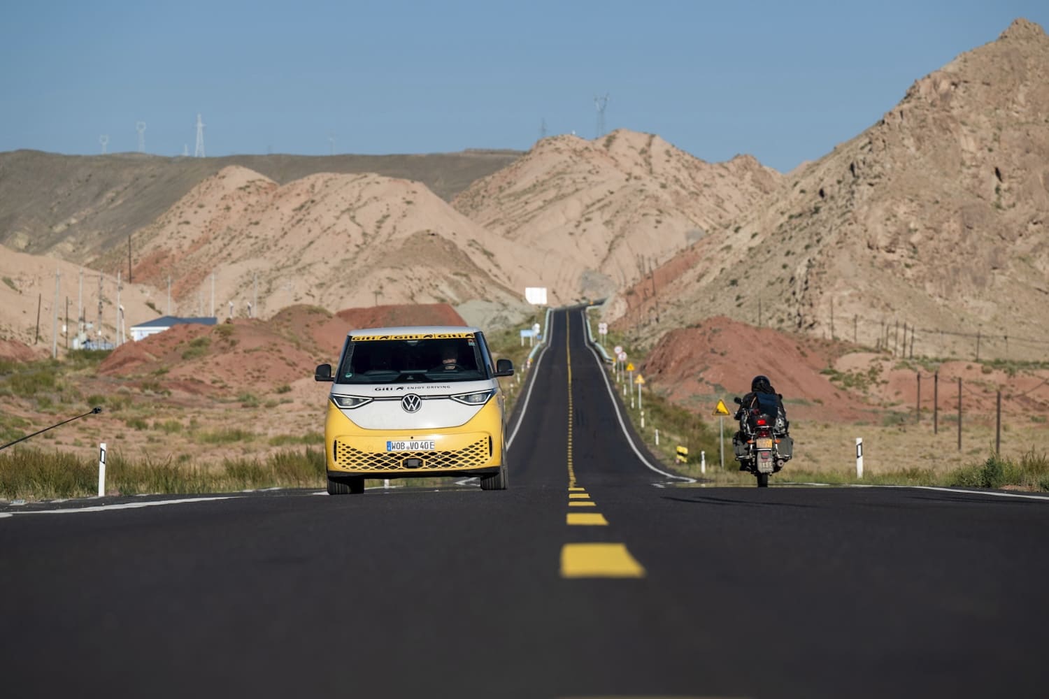 The ID Buzz on the road in China (Image: Volkswagen Newsroom)